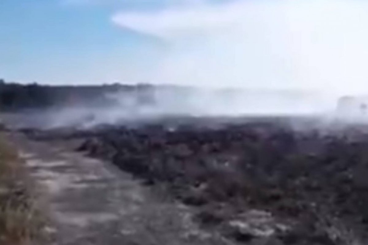 Incêndio atinge reserva indígena em Arraial D'Ajuda, no sul da Bahia