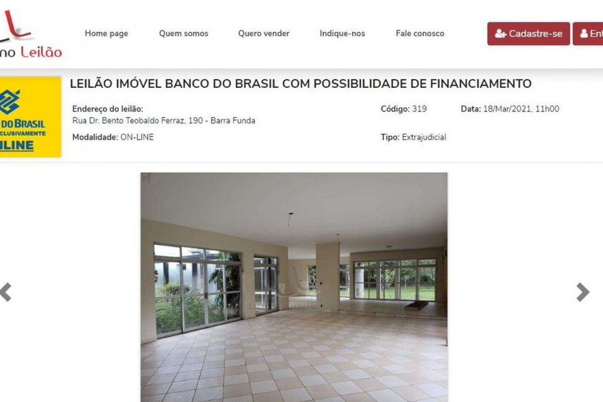BB realiza leilão de imóveis urbanos e rurais com até 40% de desconto