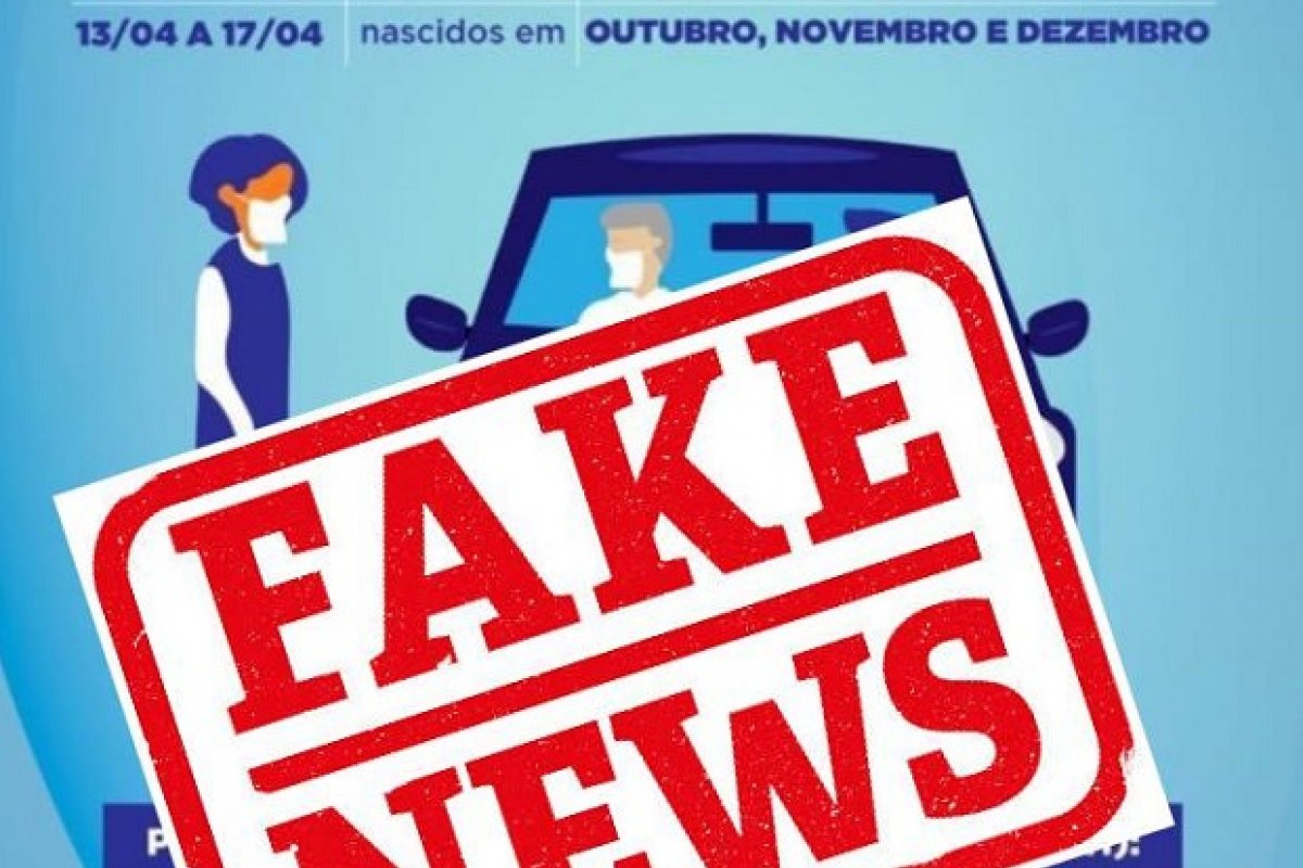 Prefeitura desmente vacinação para idosos a partir de 60 na próxima semana