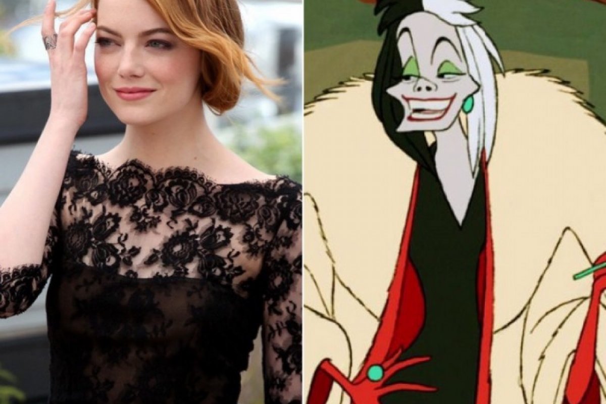 Disney divulga primeira foto de Emma Stone como Cruella 