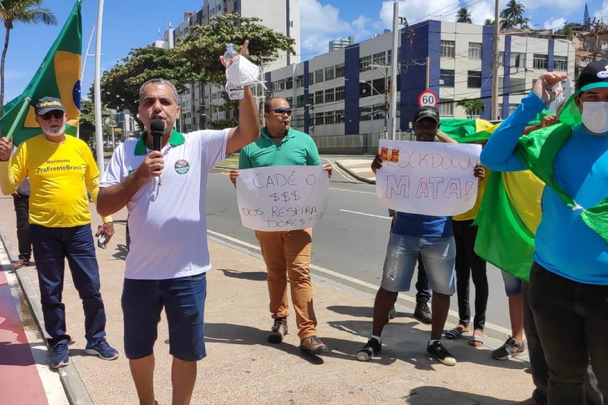 Vídeo: "Vocês estão matando o povo", diz Cesar Leite durante manifestação contra o lockdown