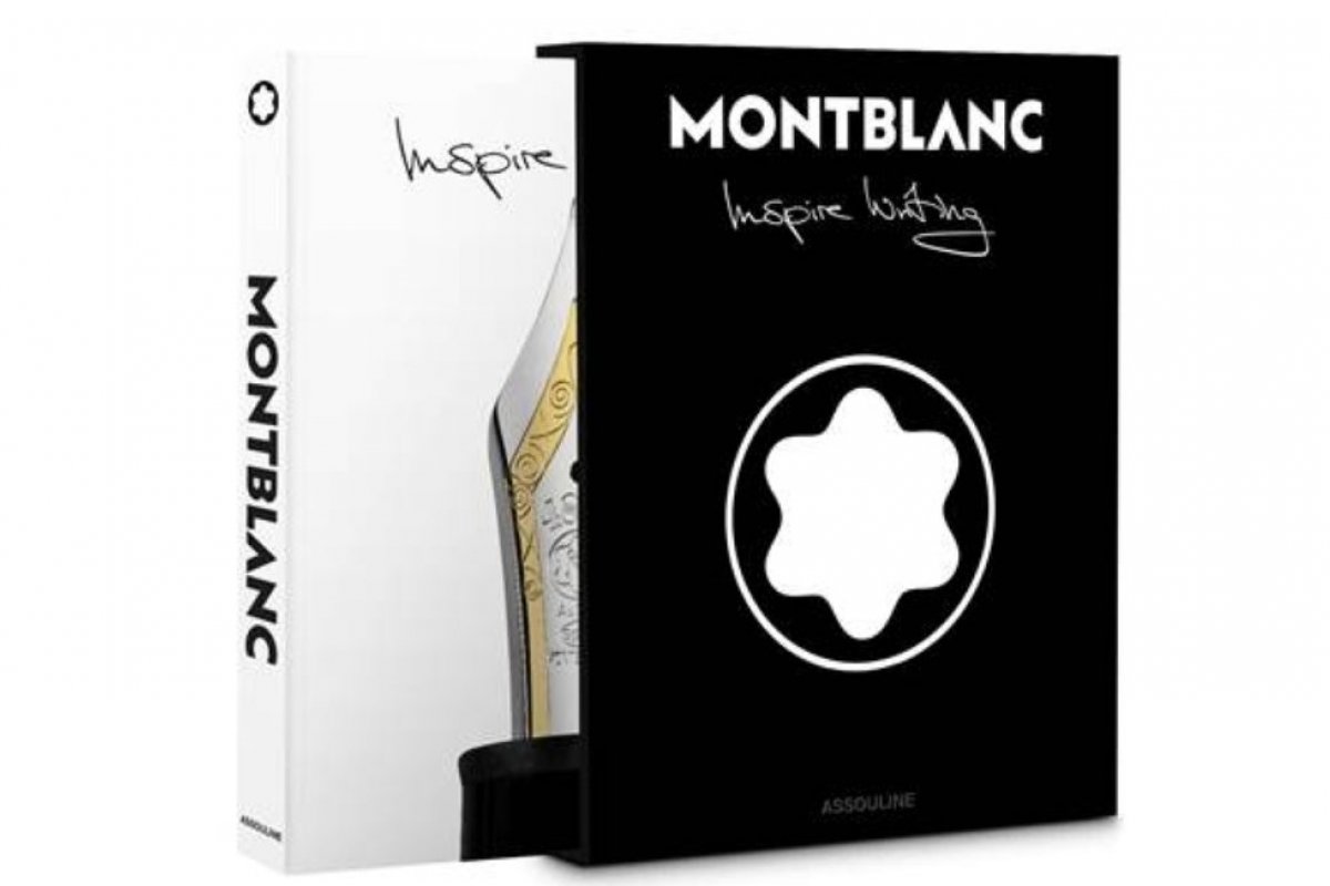 Montblanc e a editora francesa de livros de luxo Assouline lançam table book Inspire Writing, com texto do escritor e crítico de moda Alex Fury