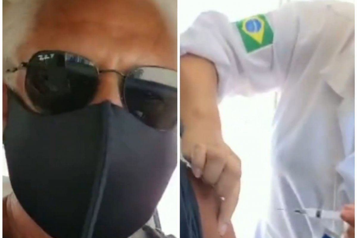 Aos 71 anos, Antonio Fagundes toma primeira dose de vacina contra Covid-19