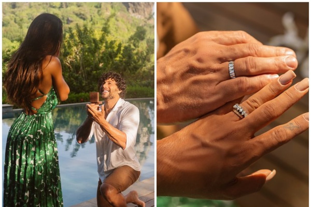 De joelhos, Jesus Luz pede Carol Ramiro em casamento na paradisíaca  Noronha!