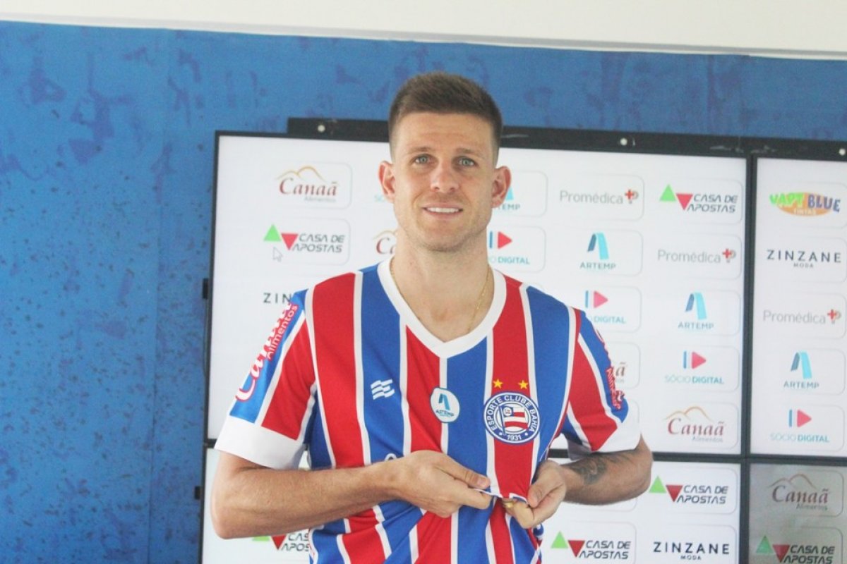 "Quero conquistar meu espaço", diz Matheus Galdezani ao ser apresentado pelo Bahia