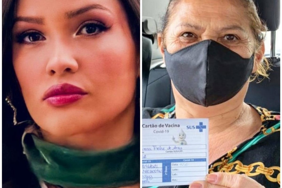 Mãe de Juliette do BBB 21 é vacinada contra Covid-19!
