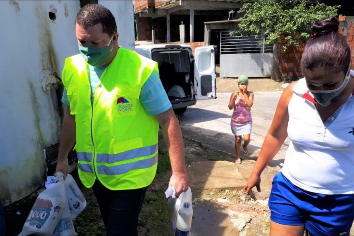 Bahia Norte realiza ação para doação de alimentos a comunidades carentes