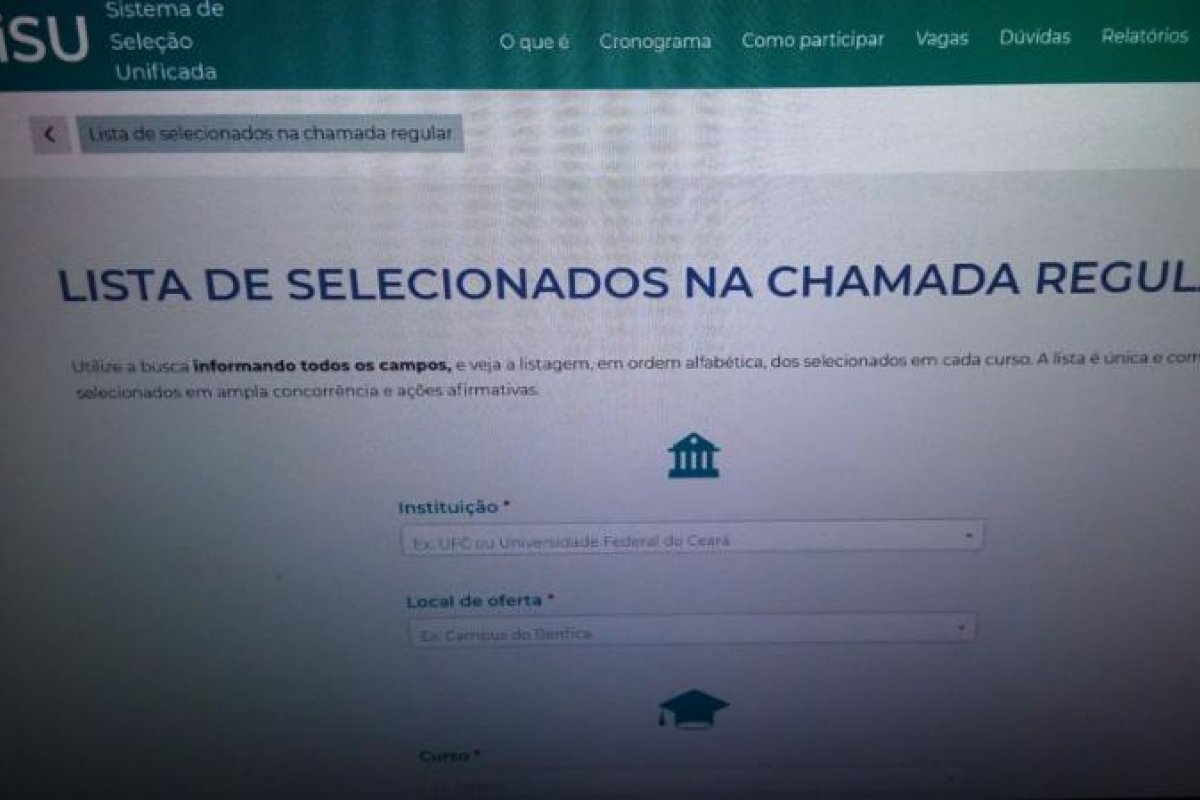 Resultado do Sisu é divulgado nesta sexta (16)