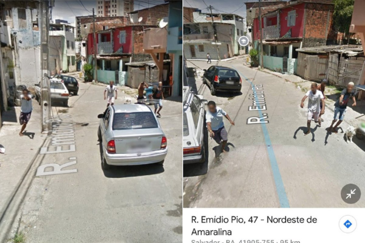 Carro do Google é cercado por homens armados no Nordeste de Amaralina