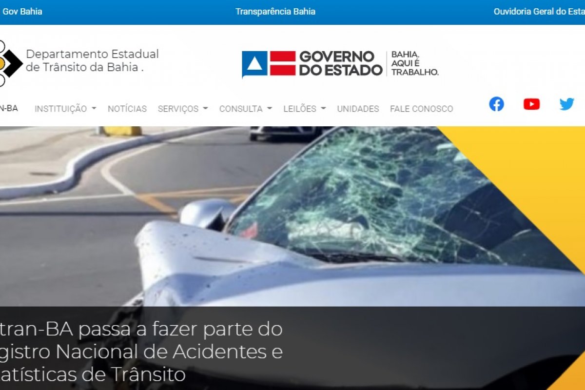 Após invasão hacker, site do Detran-BA volta a funcionar