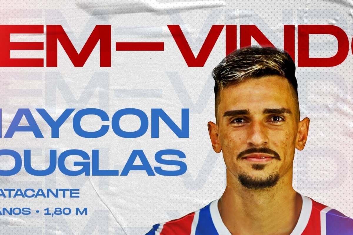 Bahia anuncia contratação do atacante Maycon Douglas