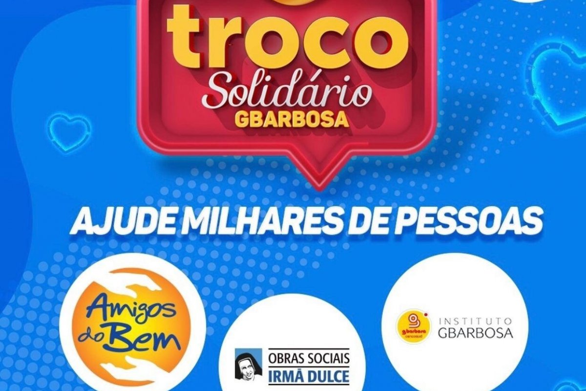 Corrente do bem! GBarbosa participa da campanha Troco Solidário