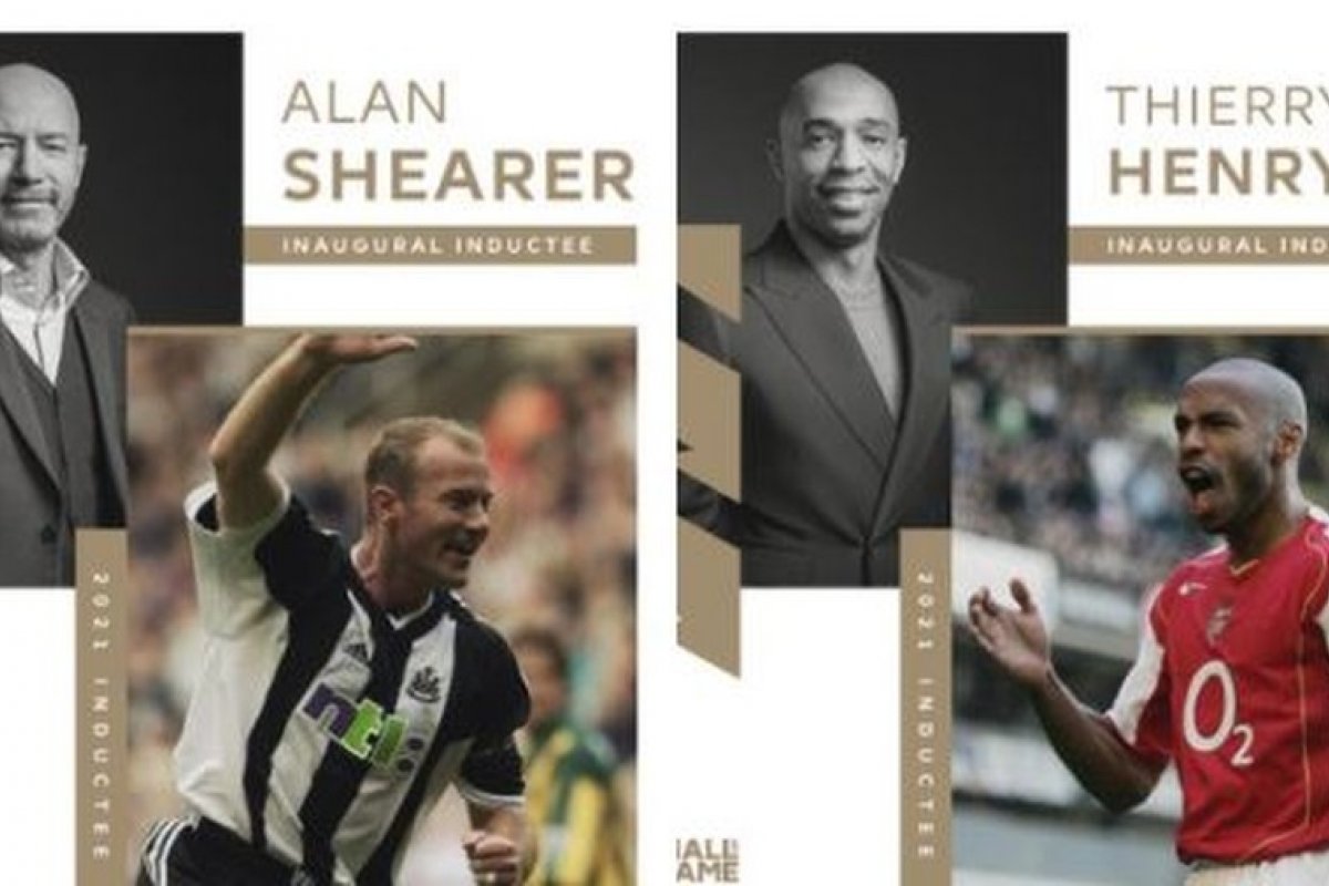 Premier League inaugura hall da fama com nomeações de Alan Shearer e Thierry Henry
