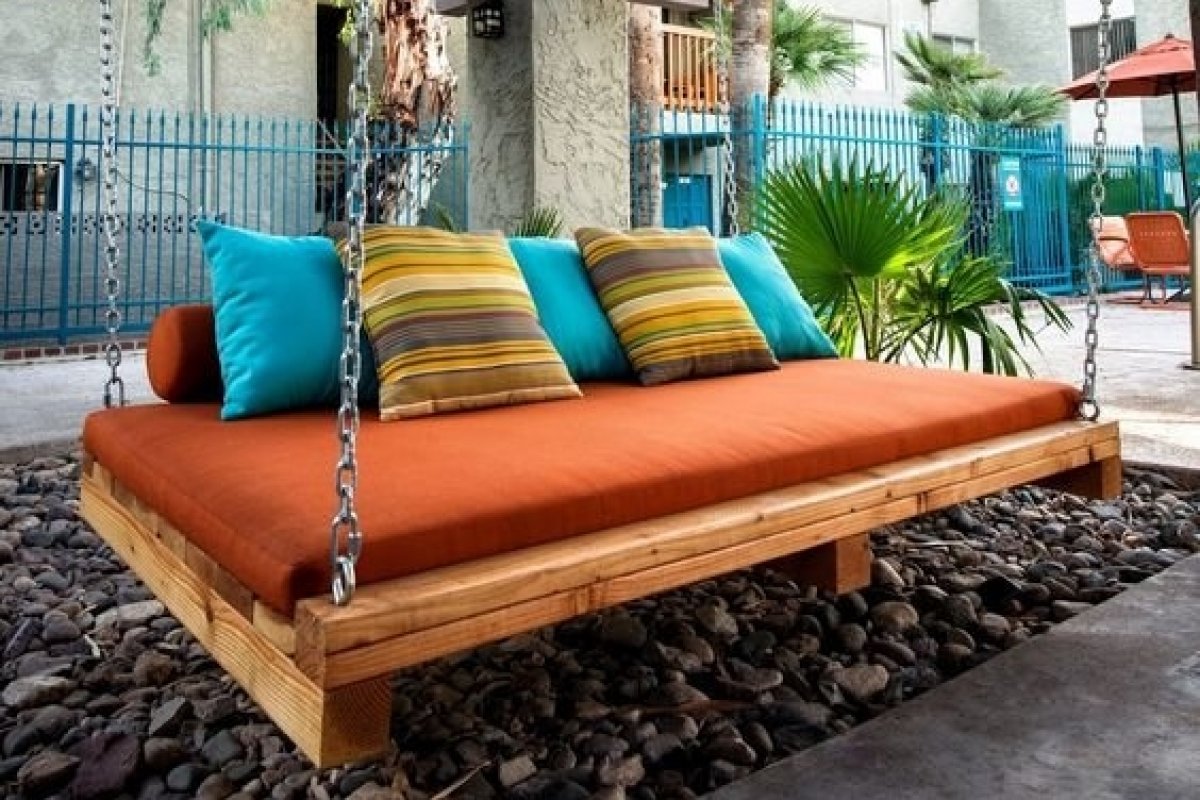 6 ideias de sofá suspenso para área externa