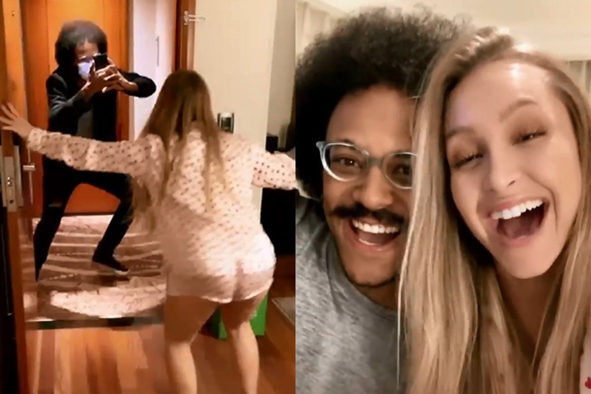 Veja vídeo! Carla Diaz e João Luiz se reencontram após BBB21