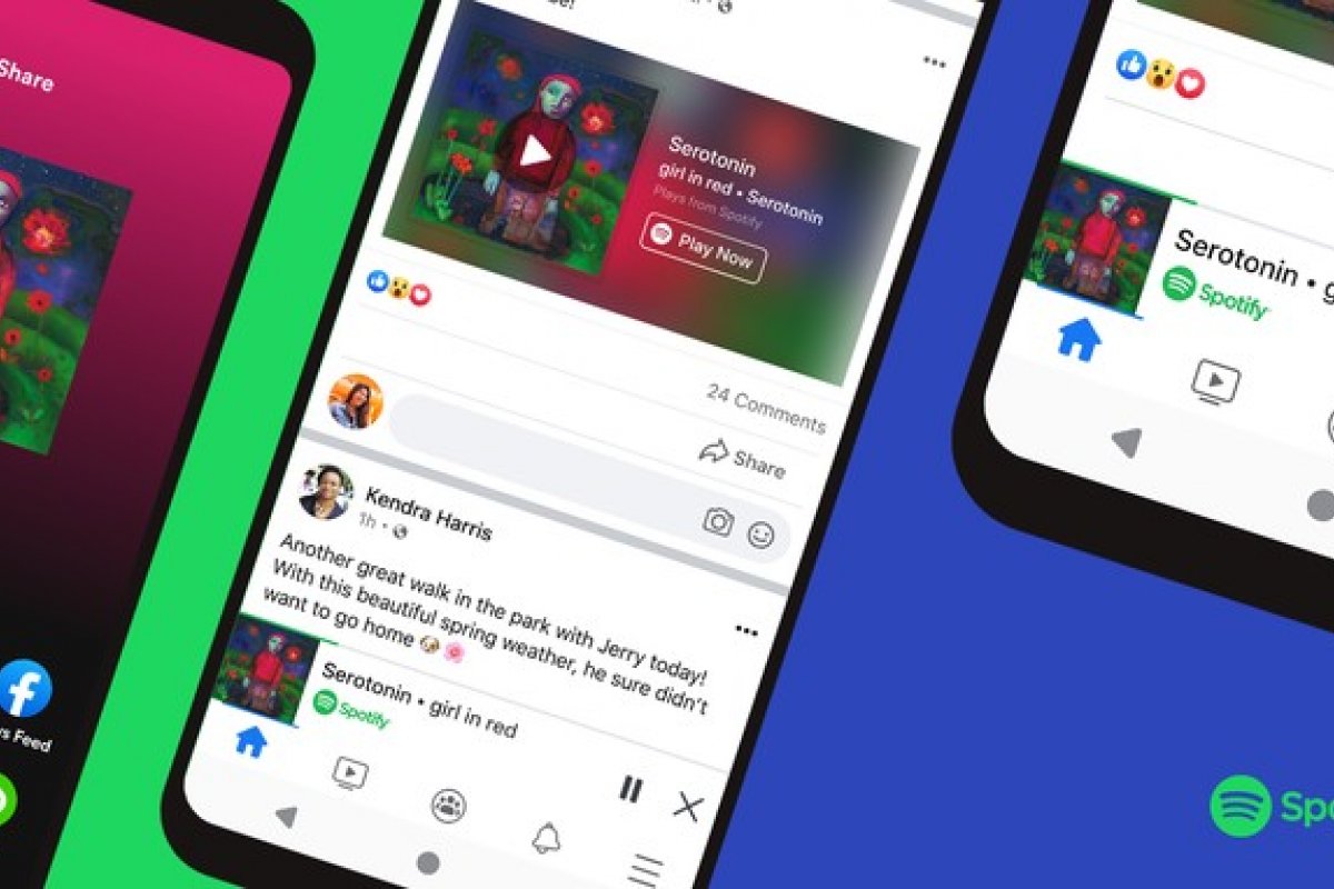 Facebook faz integração com Spotify e permite reprodução de músicas no feed