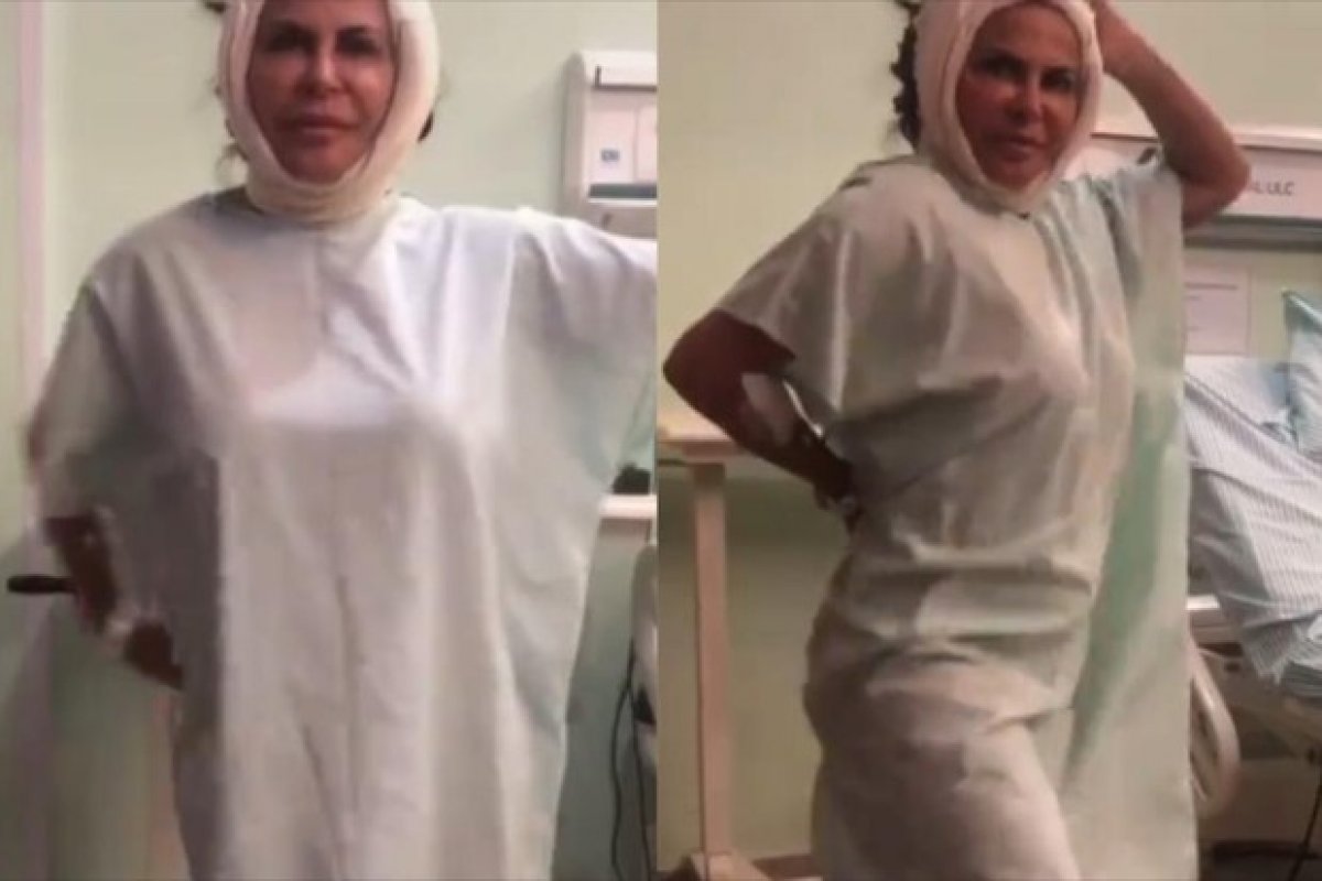 Veja vídeo! Gretchen samba muito em hospital após nova cirurgia plástica