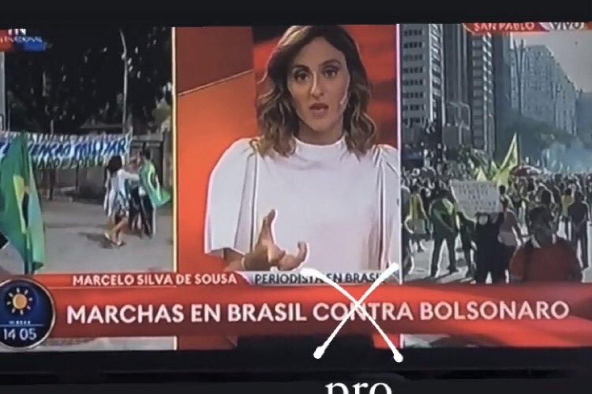 Vídeo: Mídia Argentina divulga fake news sobre atos a favor do presidente