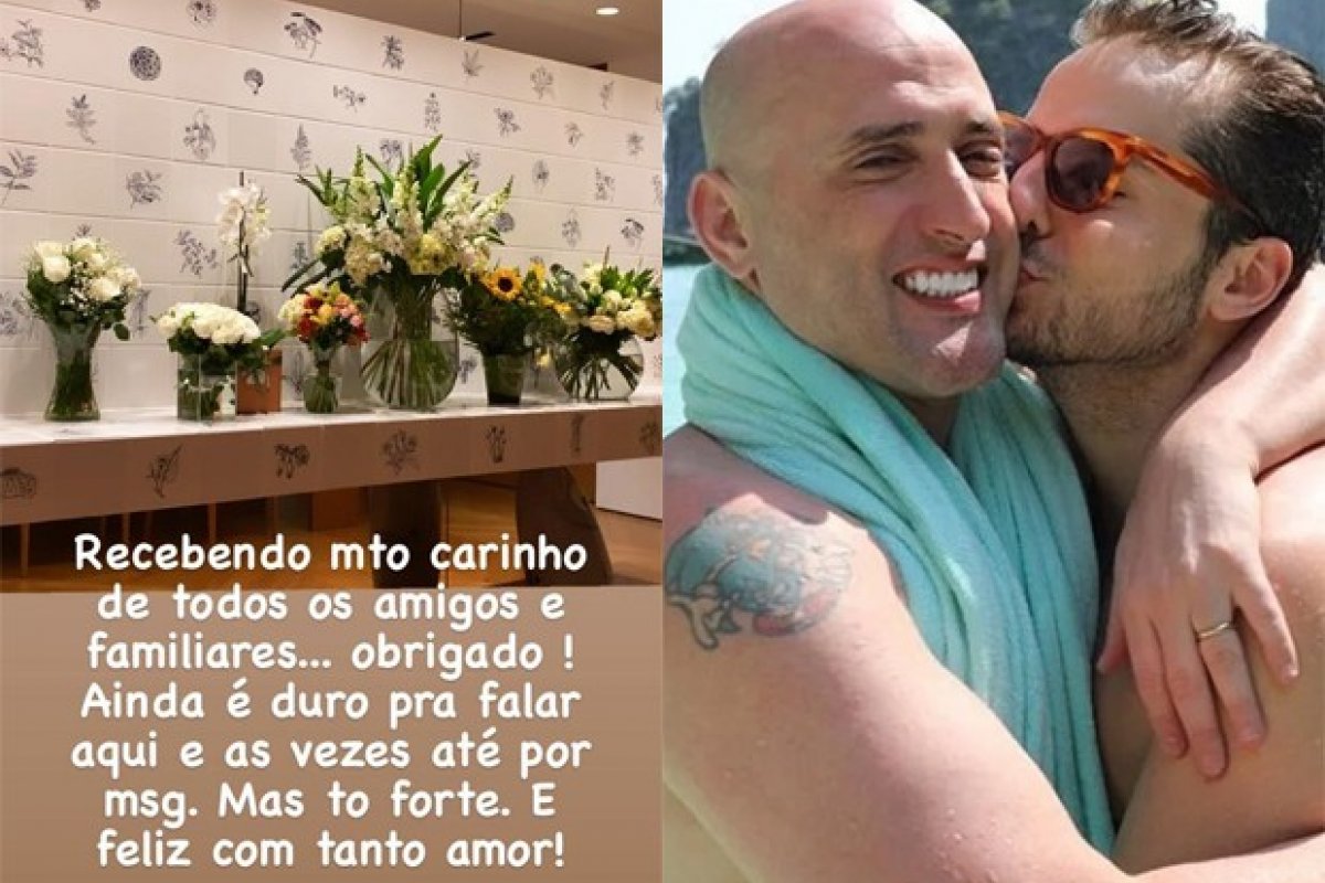 Corrente do bem: Marido de Paulo Gustavo mostra flores que recebeu: "Estou forte e feliz com tanto amor"