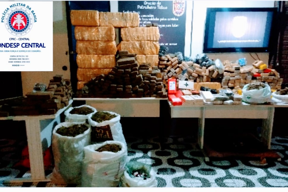 Rondesp apreende uma tonelada de maconha em Salvador