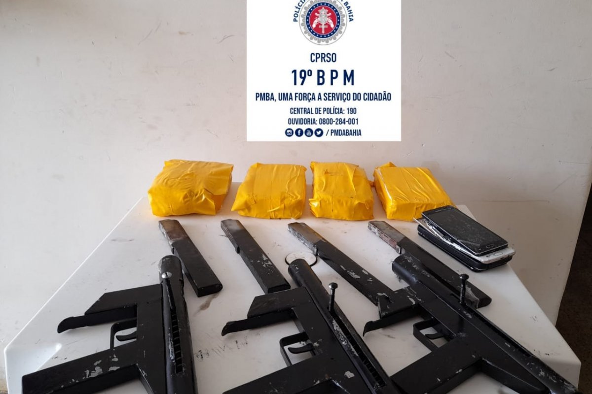 Cinco submetralhadoras são apreendidas no interior da Bahia em menos de 12h