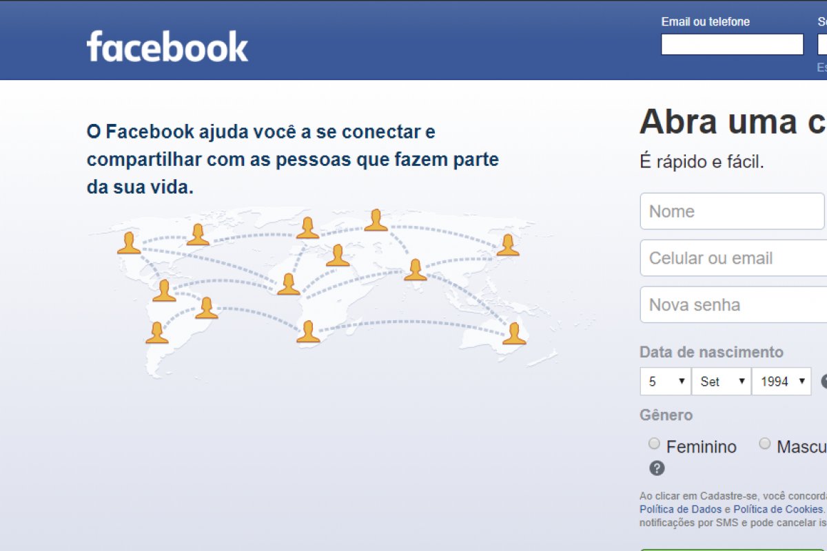 Contatos de contas do Facebook são expostos