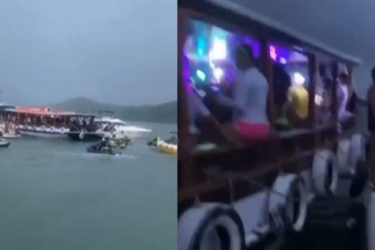 Vídeo: Festa em escuna causa aglomeração na Baía de Todos-os-santos