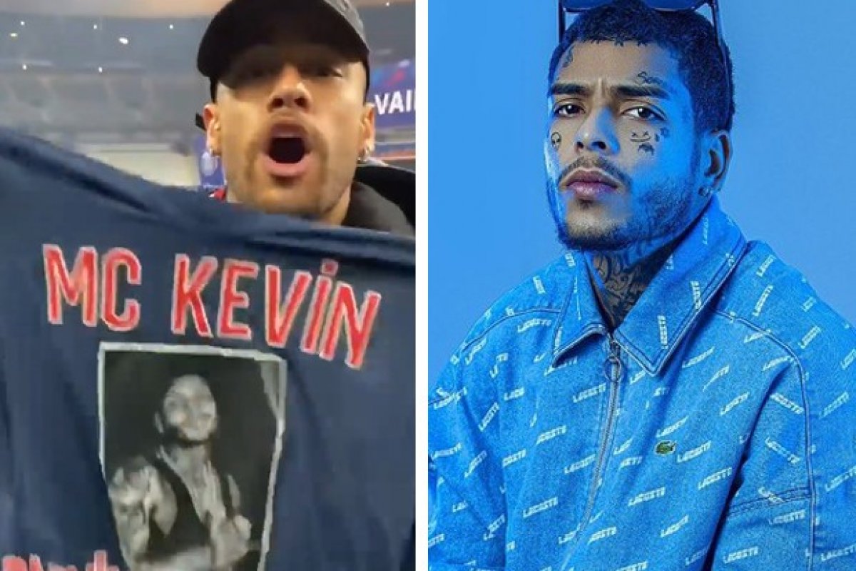 Neymar homenageia MC Kevin após PSG ganhar Copa da França