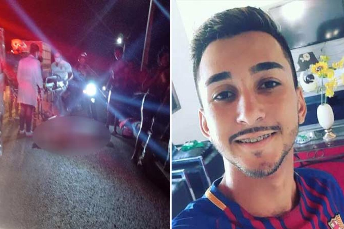 Homem de 22 anos morre e jovem fica ferida após acidente com moto em Caém