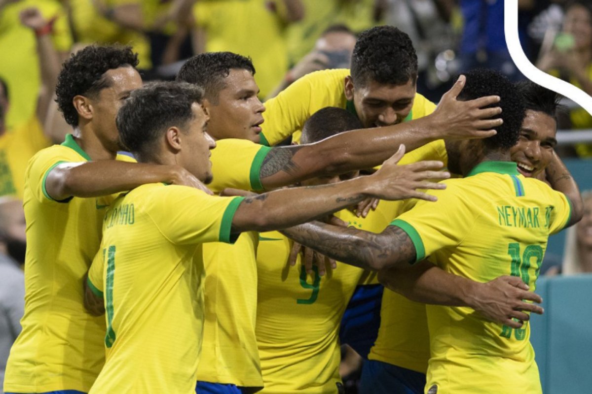 Brasil e Colômbia empatam em Miami; Neymar marca