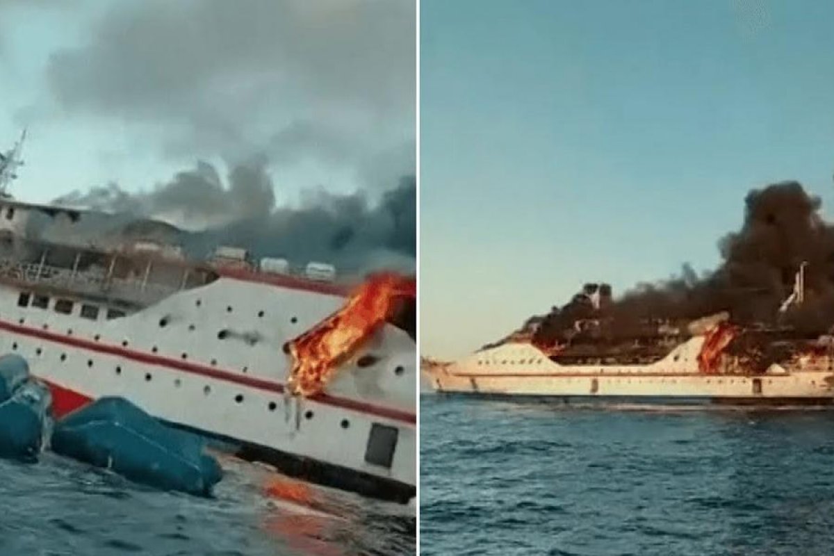 Quase 300 pessoas são resgatadas após incêndio em balsa na Indonésia