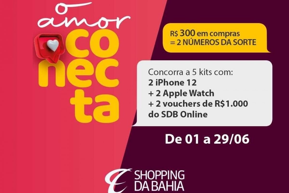 Shopping lança ação que premia casais com iPhone 12, Apple Watch e voucher de compras online