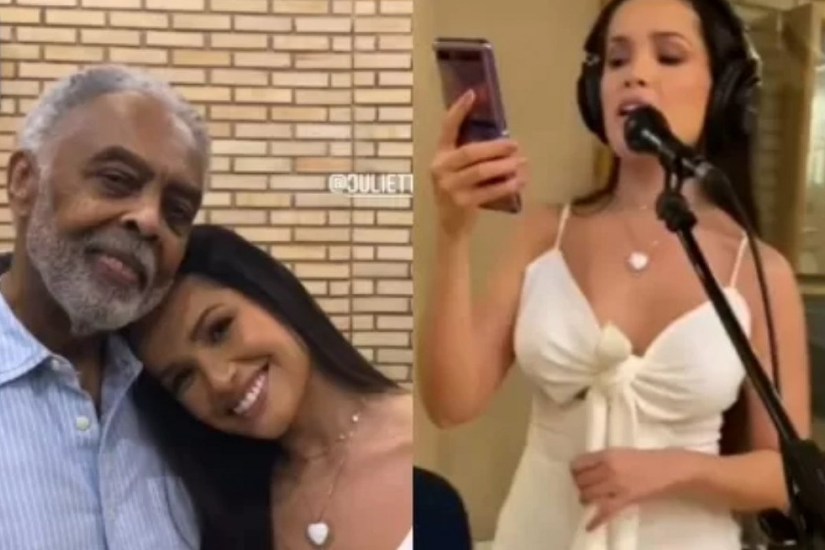 Em alta! Juliette ensaia com Gilberto Gil para participação em live do cantor