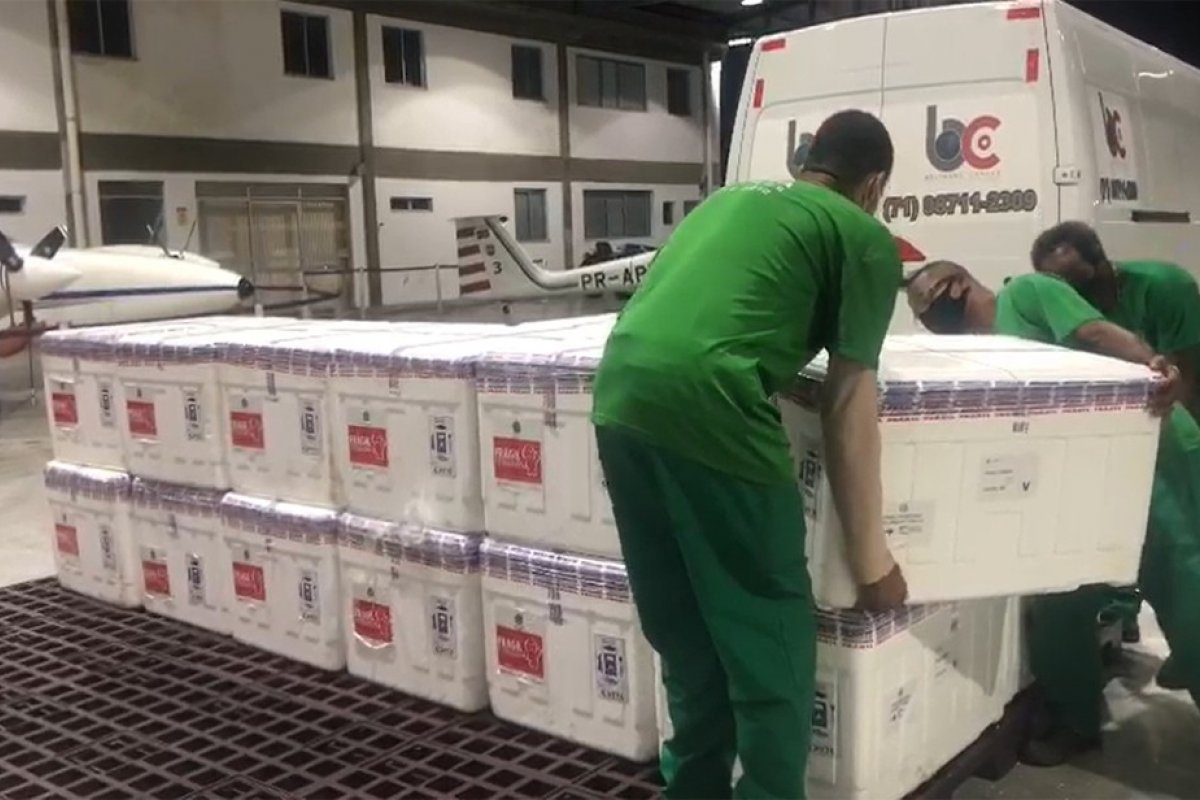 Governo Federal envia mais de 220 mil vacinas contra Covid à Bahia