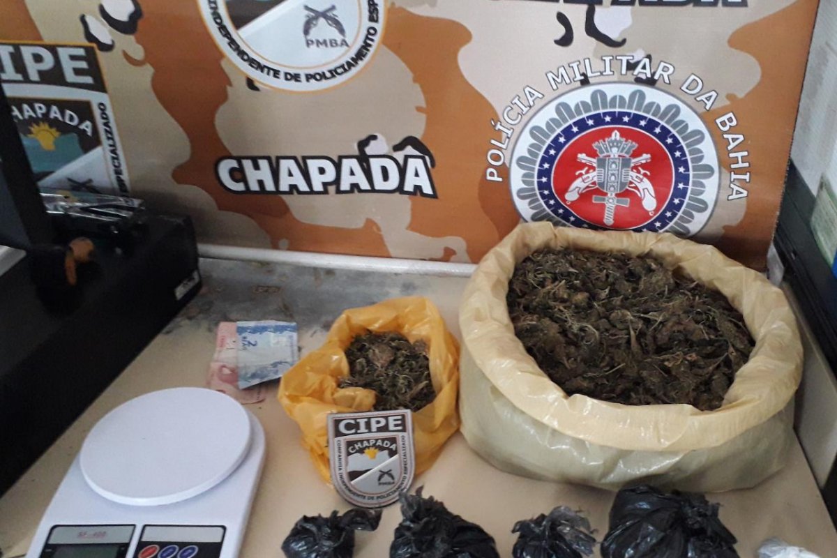 Homem é preso suspeito de tráfico de drogas na região da Chapada Diamantina