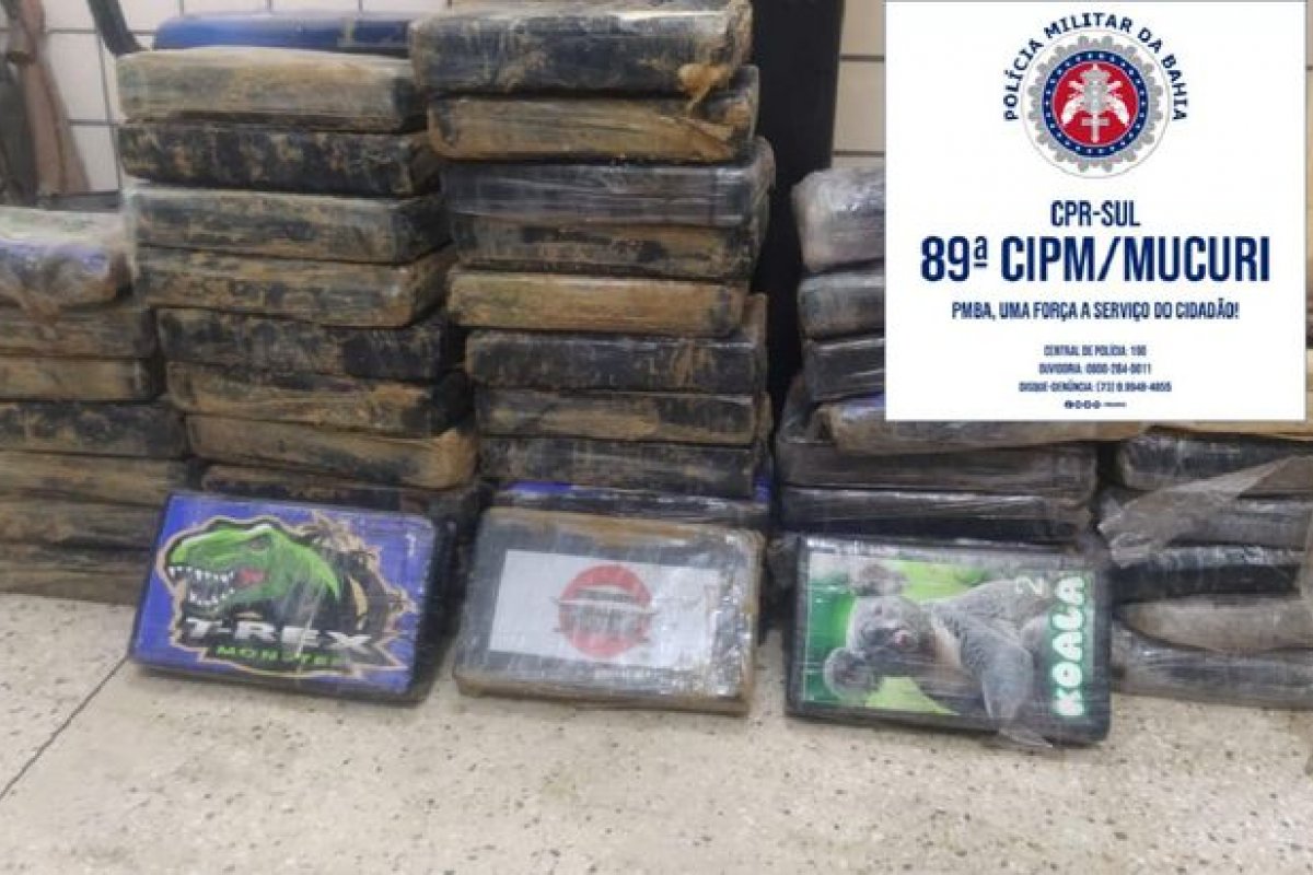 Mais de um milhão em pasta base de cocaína é encontrada em nova aparição em praia do Sul