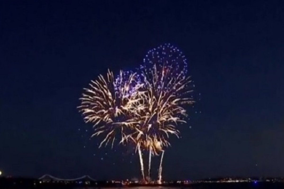 Nova York lança fogos de artifício para comemorar fim das medidas contra a covid-19