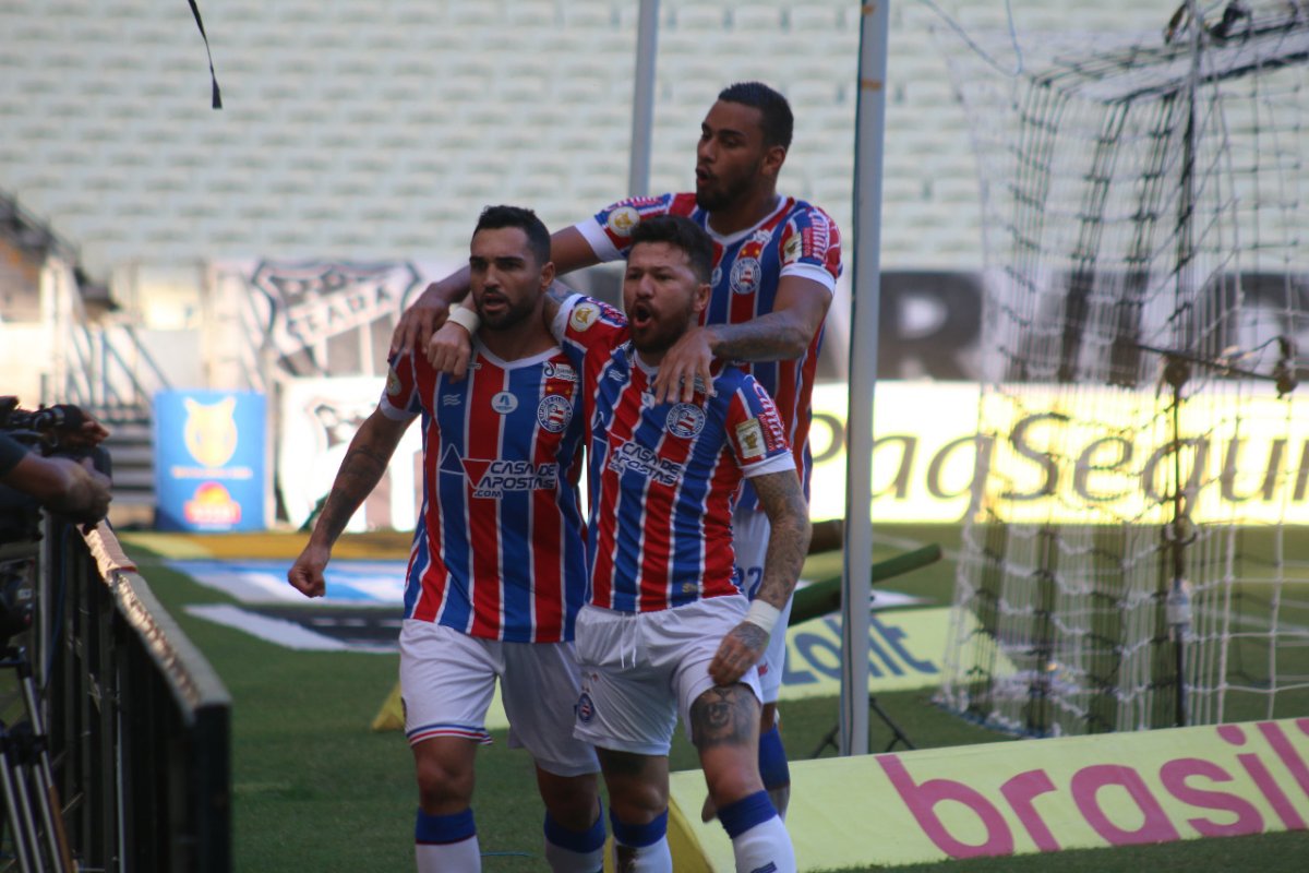 De virada, Bahia bate Ceará e entra provisoriamente no G-6 do Brasileirão