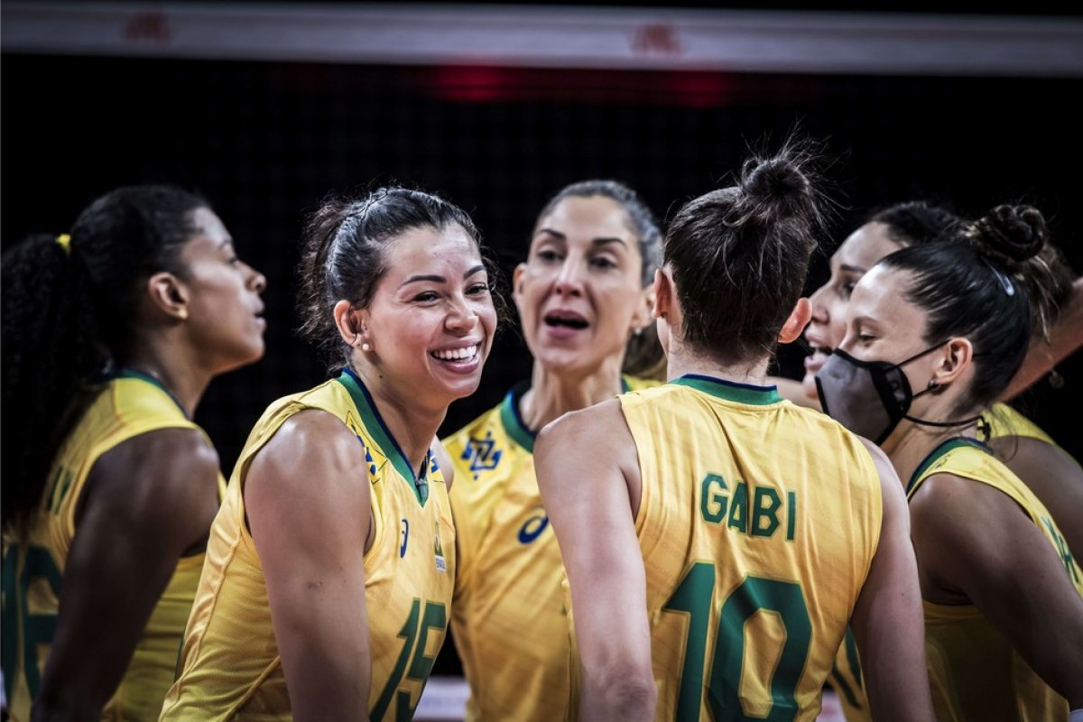 Brasil garante vaga nas semifinais da Liga das Nações ao vencer Coreia do Sul