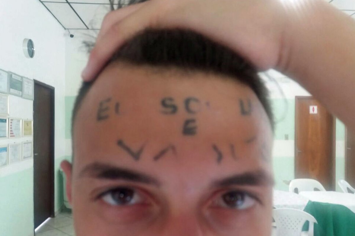 Jovem tatuado na testa é condenado a 4 anos por roubo no ABC Paulista