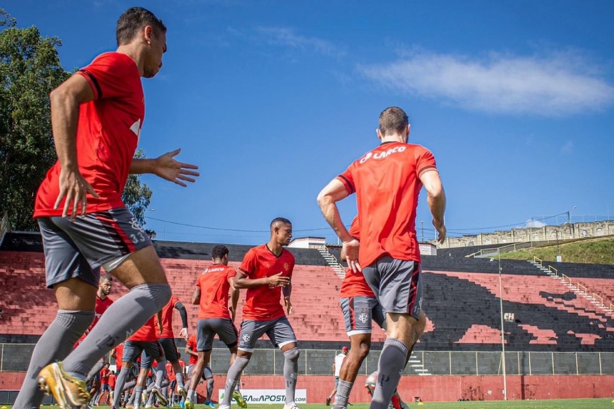 Vitória faz último treino antes de encarar o Londrina pelo Brasileirão