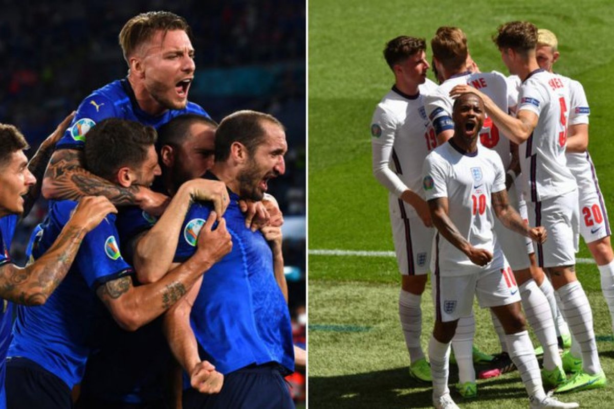 Inglaterra e Itália disputam decisão da Eurocopa com objetivos distintos