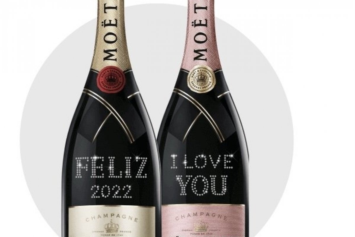 Moët & Chandon traz de volta a linha de garrafas personalizadas com cristais Swarovski