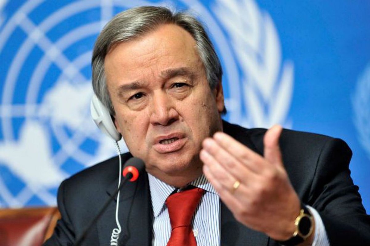 António Guterres da ONU visita as Bahamas