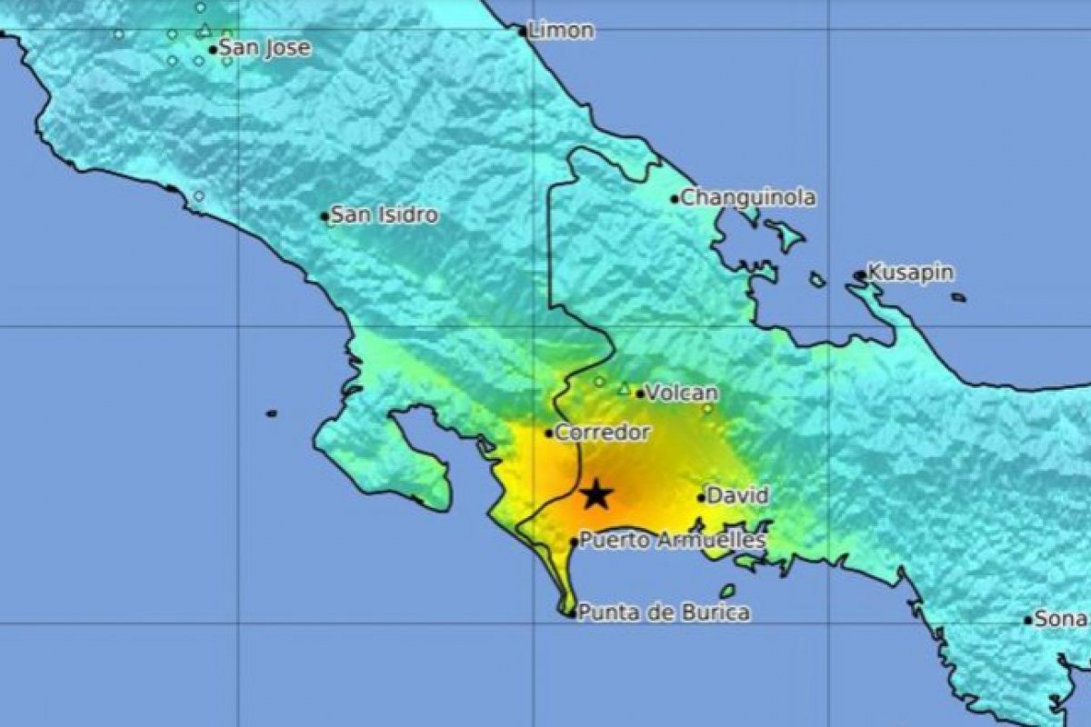 Terremoto de magnitude 6,8 atinge costa sul do Panamá