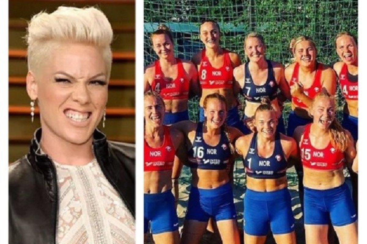 Cantora Pink quer pagar multa da seleção norueguesa de handebol