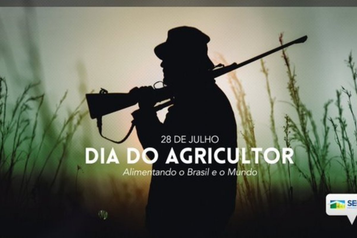 Governo lembra Dia do Agricultor em post com foto de homem armado