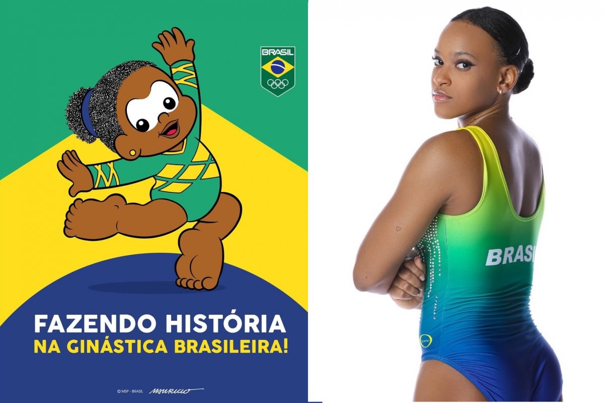 Rebeca Andrade ganha homenagem daTurma da Mônica após conquista olímpica