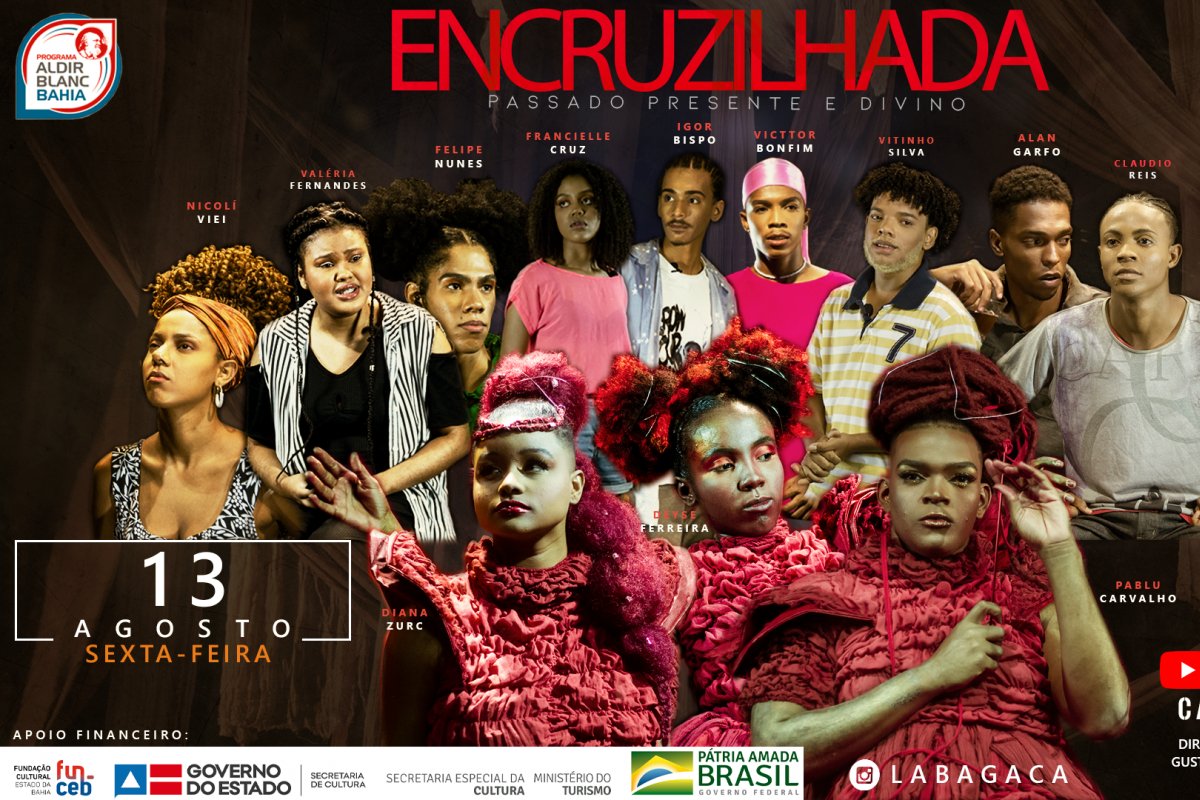 Jovens da Cia La Bagaça estreiam profissionalmente em 13 de agosto a peça "Encruzilhada"