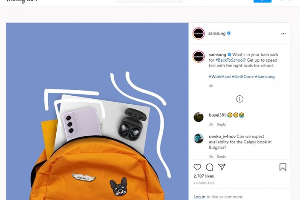 Samsung vaza imagem do Galaxy S21 FE no Instagram